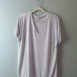LOFT Heather Gray Knit Top